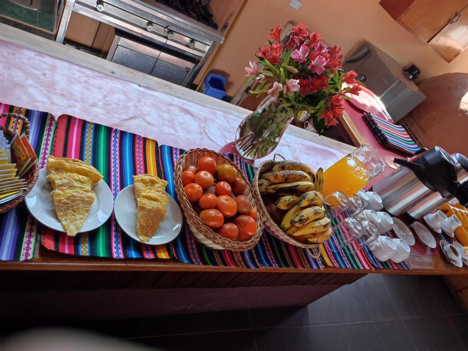 Hostal Con Vista A La Ciudad Santa Ana Cuzco Kültér fotó